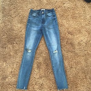 Garage high rise skinny jeans